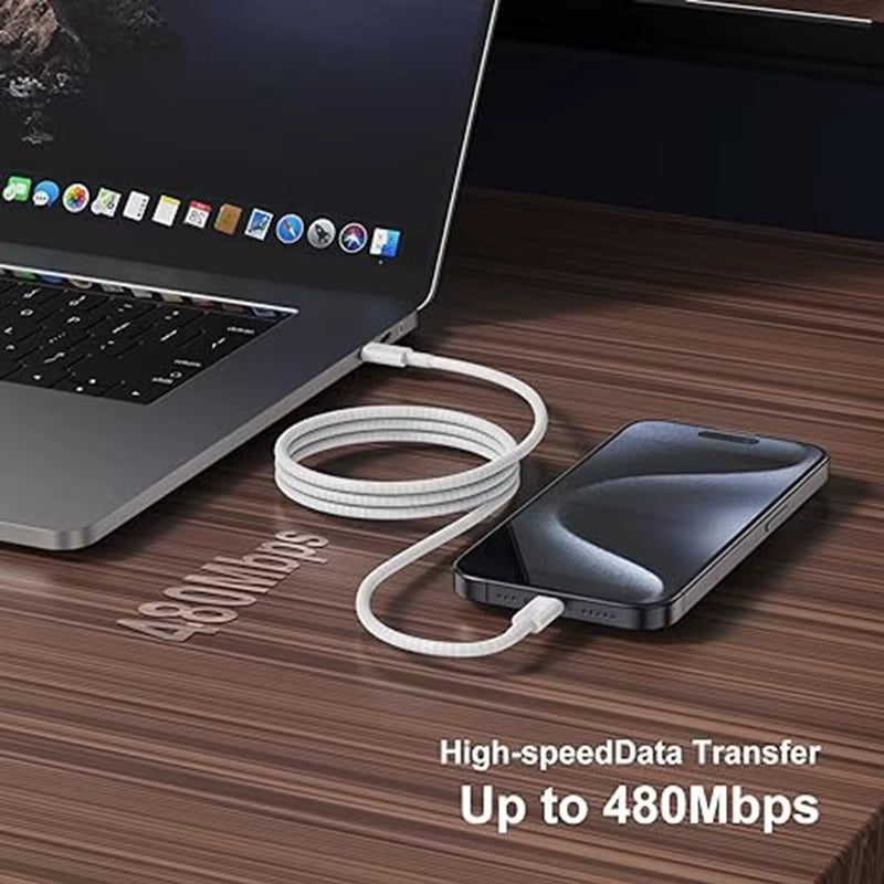 Usb C to Type C Fast Charging PD 60W Mobile Phone Date Cable for Iphone15 Android Samsung Huawei Type C Braided Charger Cable