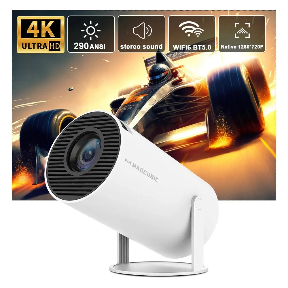 Projector HY300 Pro 4K Android 11 Dual Wifi6 290ANSI BT5.0 1080P 1280*720P Home Cinema Outdoor Projetor