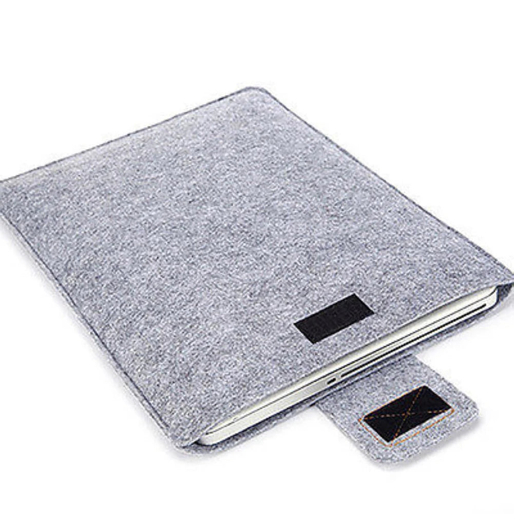 Felt Sleeve Slim Tablet Case Cover Bag for Macbooks Air Pro 11 13 15 Inch Solid Color Tablet Storage Bag