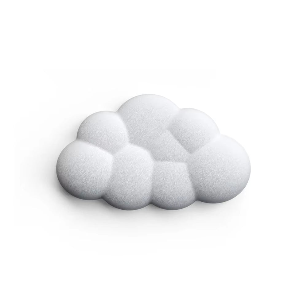 Leather Cloud Shape Wrist Rest Pad Soft PU Material Memory Foam Anti-Slip Rubber Base Office Keyboard Mouse Support Wrist Pad
