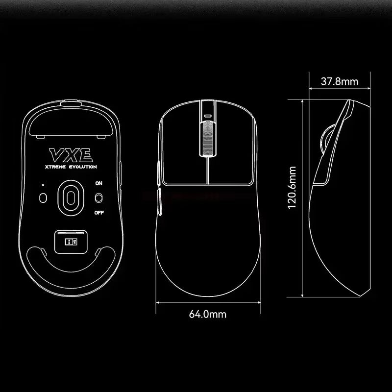 Vxe Dragonfly R1SE R1 R1Pro R1Promax Gaming Mouse Mouse Rechargeable Gamer Paw3395 Lightweight Ergonomic Wireless Mouse Esport