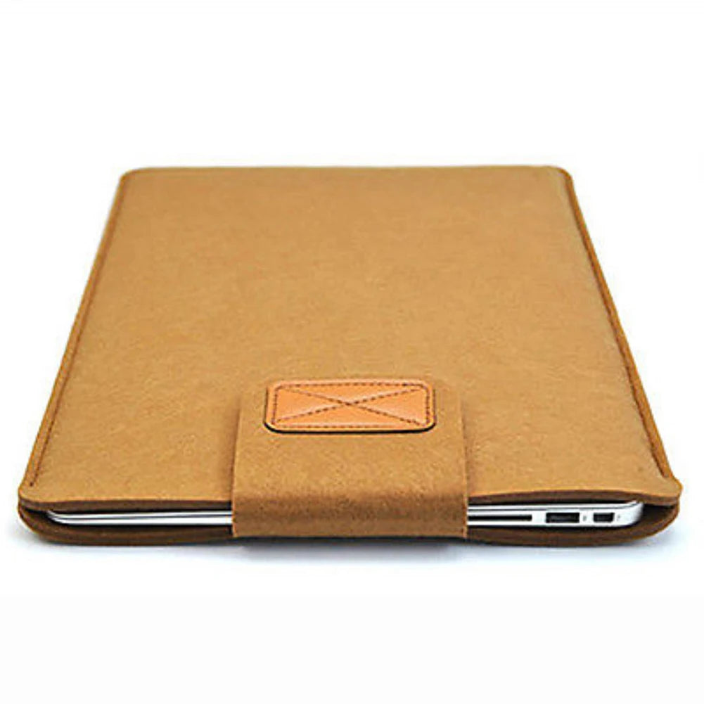 Felt Sleeve Slim Tablet Case Cover Bag for Macbooks Air Pro 11 13 15 Inch Solid Color Tablet Storage Bag